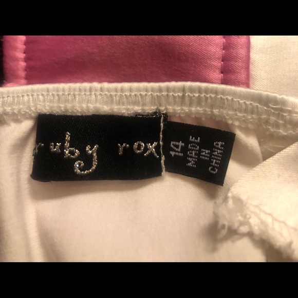 Ruby Rox Girls 3D Roses Fancy Dress - Picture 7 of 9